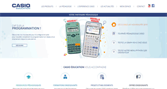 Desktop Screenshot of casio-education.fr
