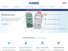 Tablet Screenshot of casio-education.fr