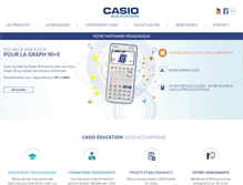 Tablet Screenshot of casio-education.be